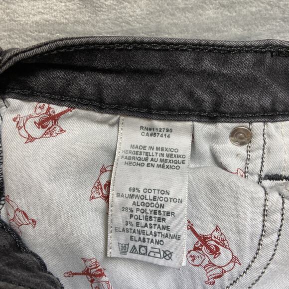 True Religion Skinny Jeans Women’s Size 31 Black Denim *Stretch Marks* - Picture 9 of 12